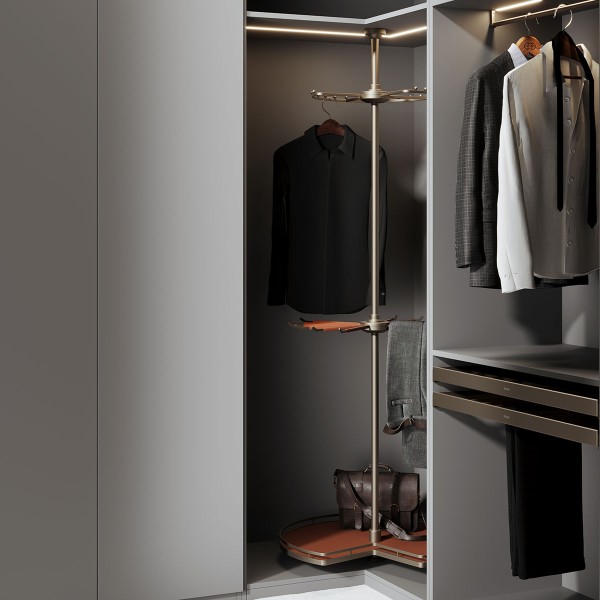 High Rotatable Multifunctional Shelf