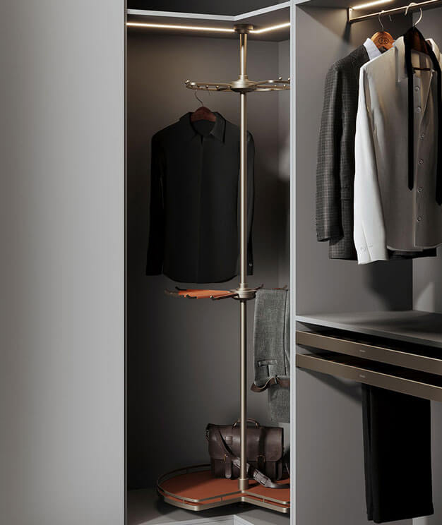 High Rotatable Multi-functional Shelf