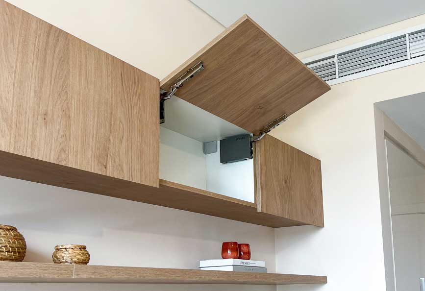 Open Wooden Shelves