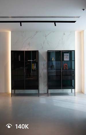 Glass Chest of Drawer