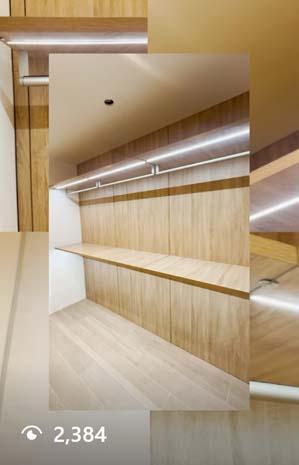 Wooden Wall Mounted Closet