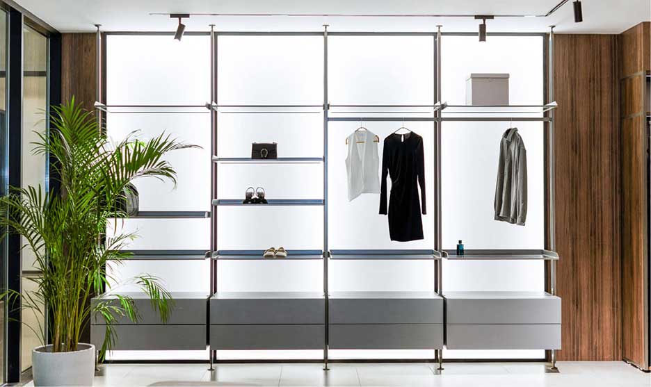 Dark Glass Closet 